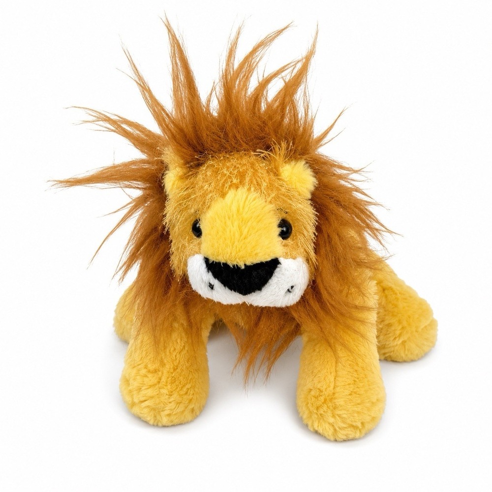 Ganz Lil' Kinz 6" Lion Plush Stuffed Animal Toy Brown Yellow Soft Toy No Code